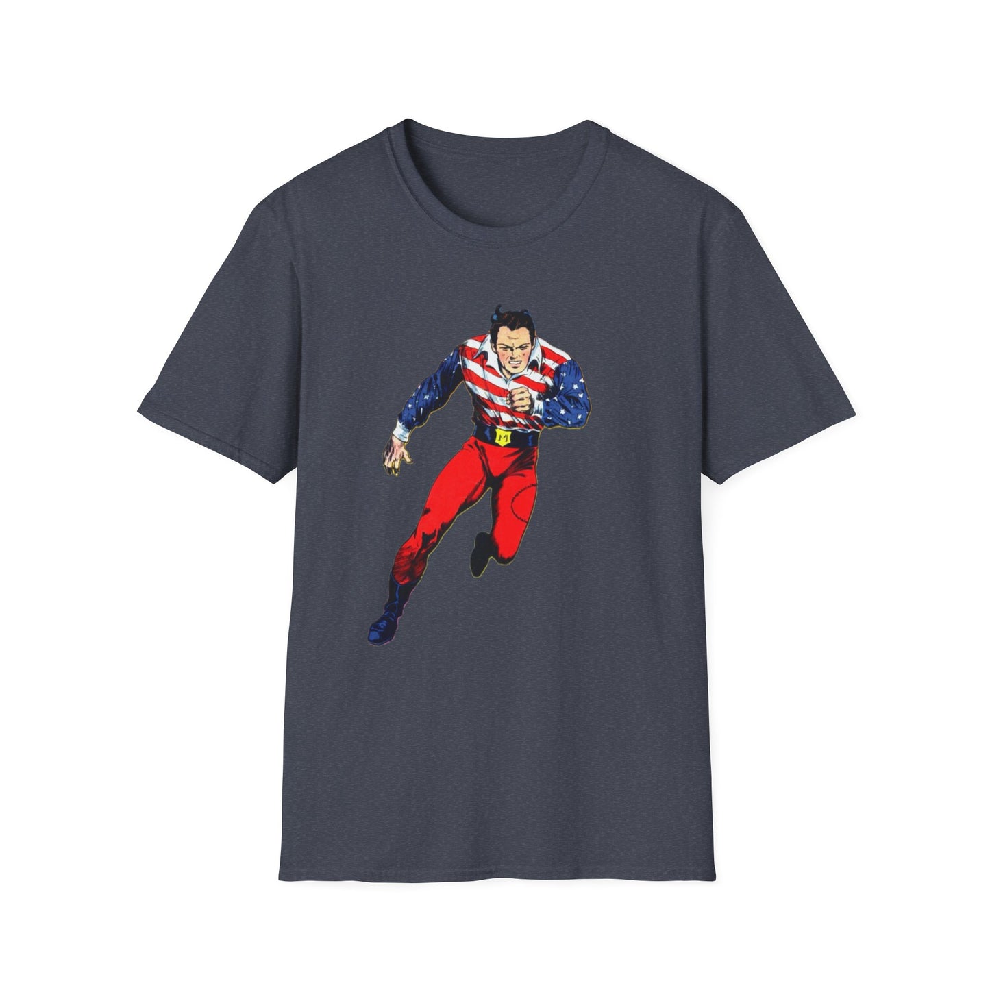 Vintage American Superhero Comic Tee - Nostalgic Graphic T-Shirt