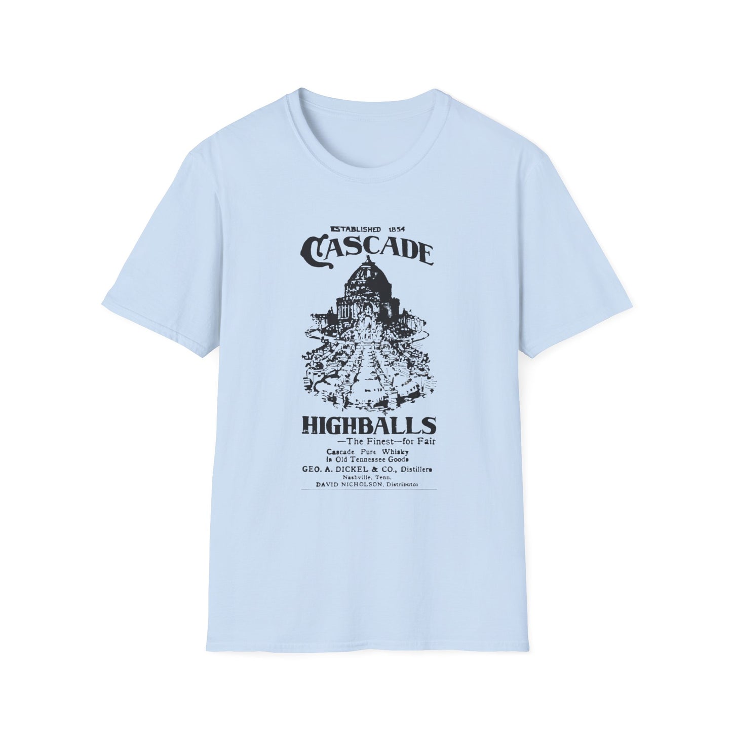 Vintage Cascade Highballs T-Shirt - 100% Cotton, Classic Fit, Versatile Style for Any Occasion