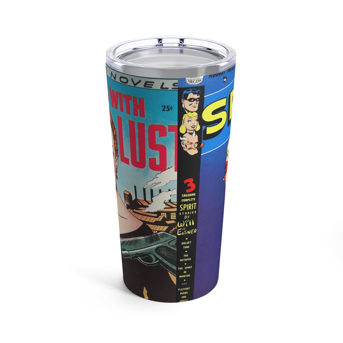 Vintage-Inspired Comic Book Tumbler 20oz - Old School Male 