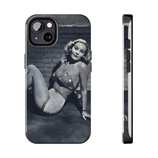 Retro Pinup Girl Tough Smartphone Cases - Old School Male 