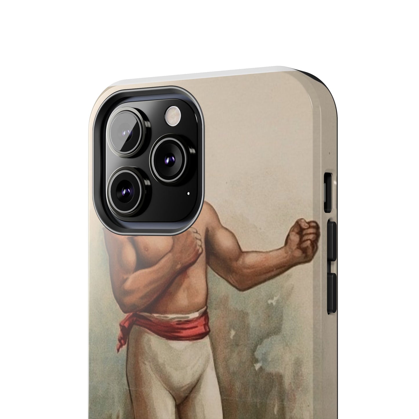 Retro Boxer Graphic Heavy-Duty Phone Cases - Old School Male 