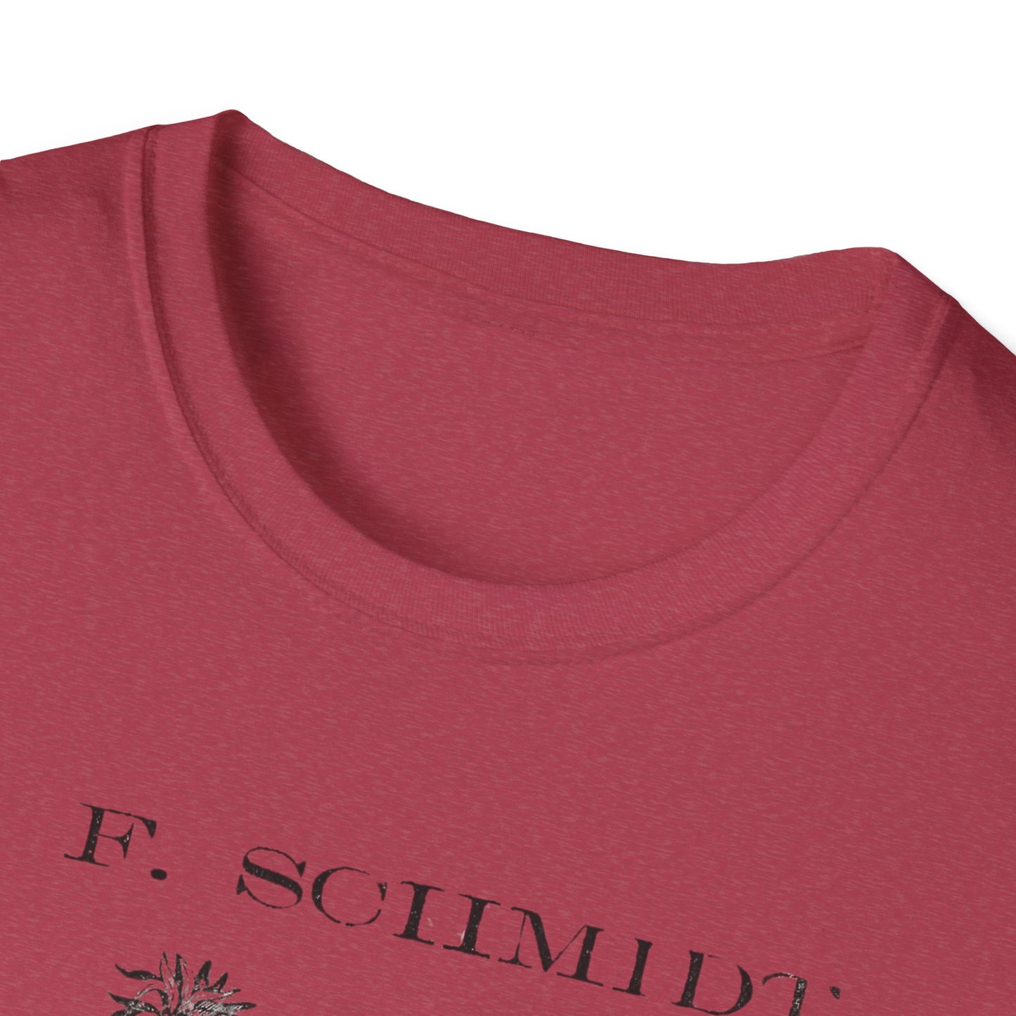 A stylish navy t-shirt displaying the vintage C.F. Schmidt Lager Beer logo, great for beer enthusiasts with a flair for fashion.