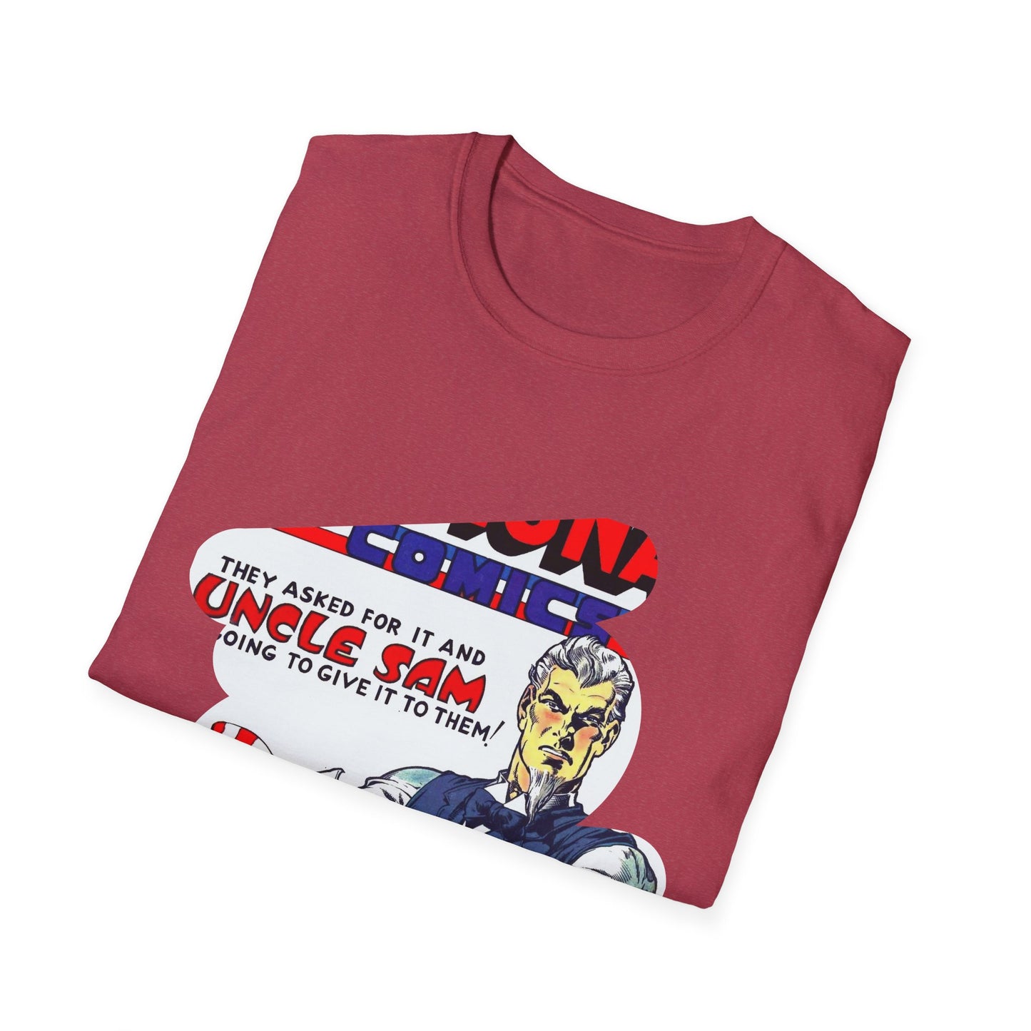 Vintage Comic Book Art Unisex Soft-Style Tee