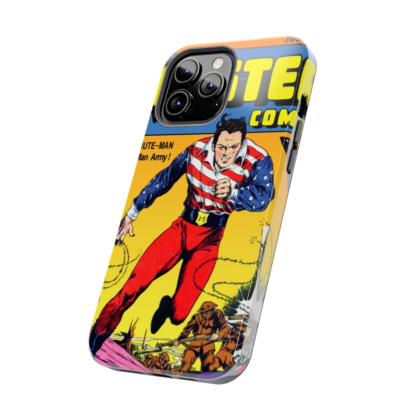 Vintage Comic Artwork Tough Phone Cases - Old School Male 