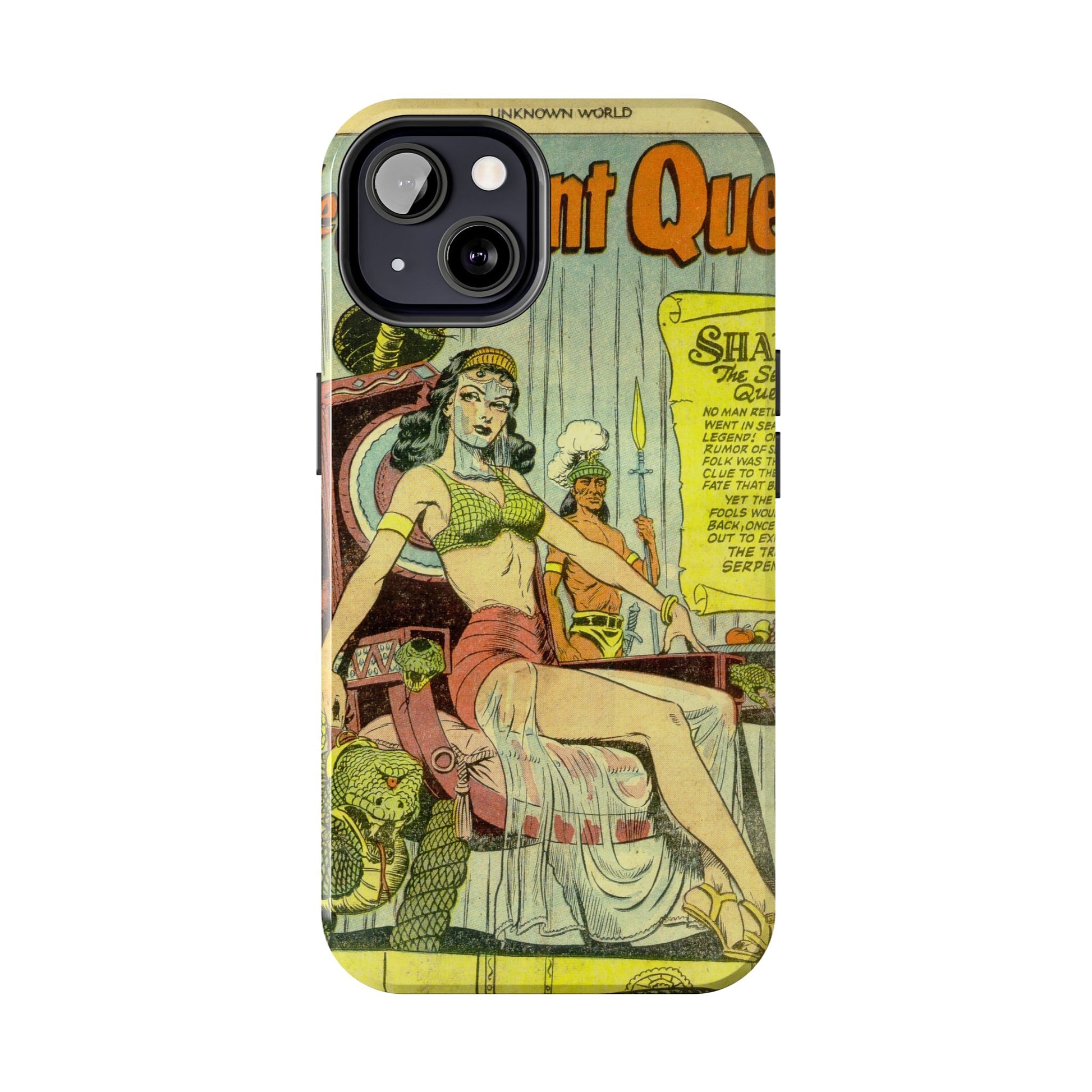 Vintage Serpent Queen Fantasy Comic Phone Case - Old School Male 