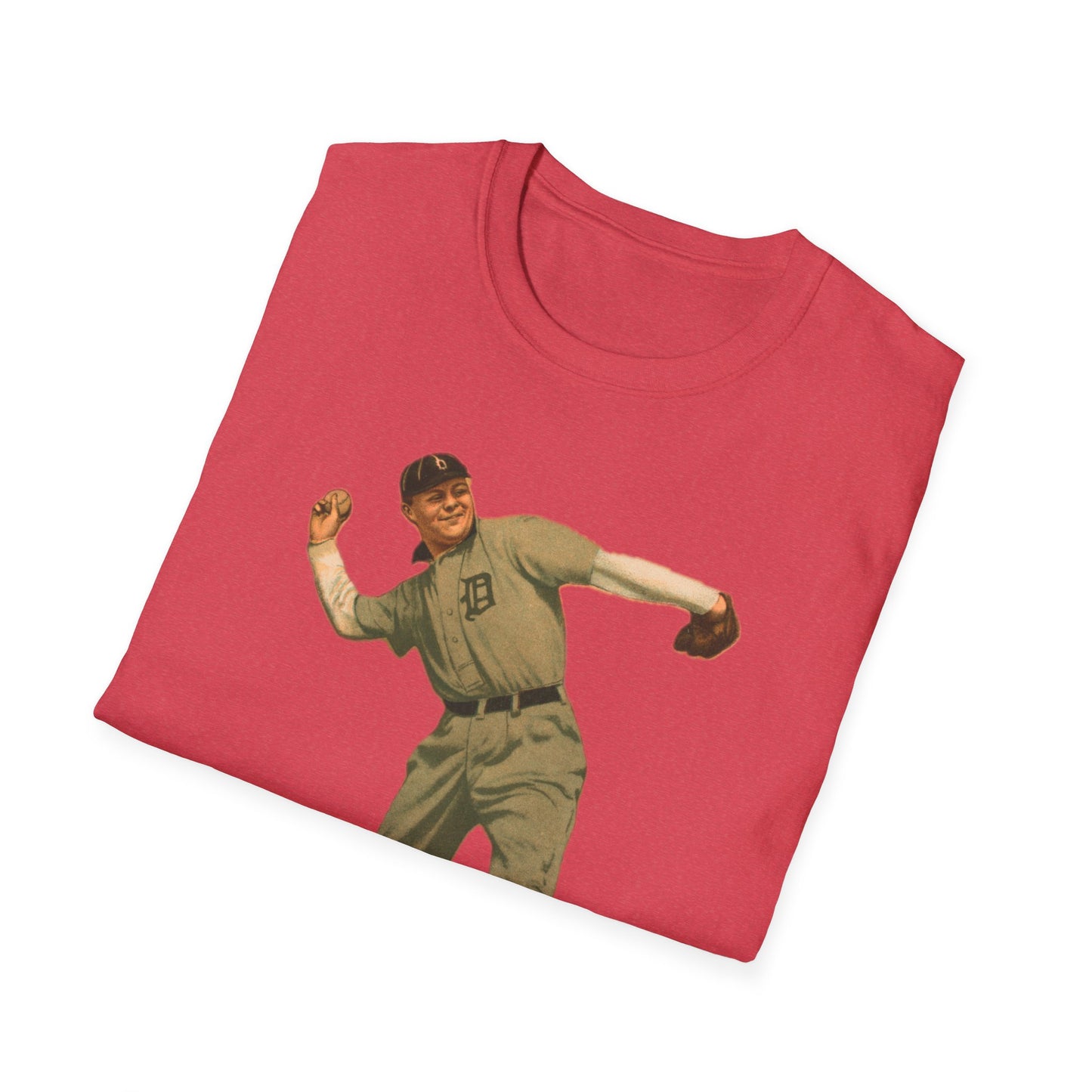 Retro Baseball Star Unisex Softstyle Tee