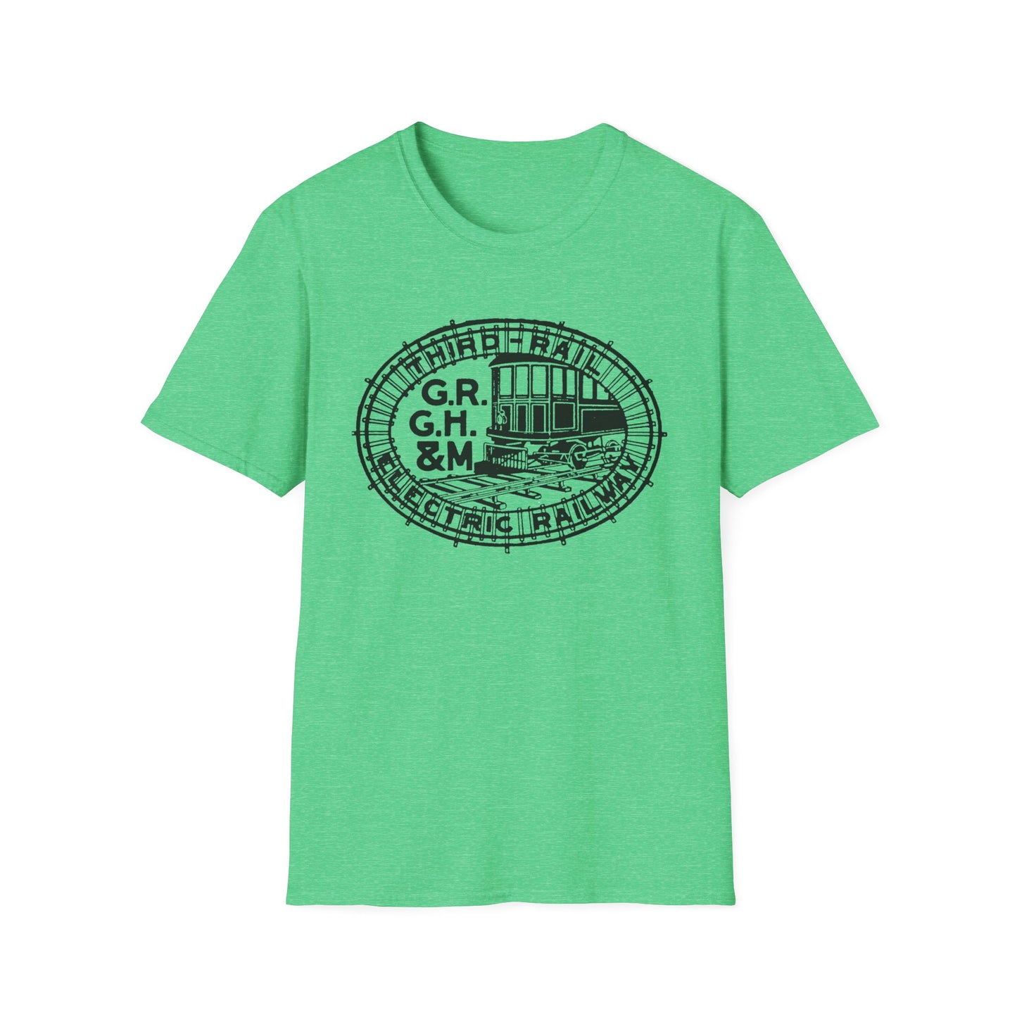 All Aboard The Style Express! Vintage Railroad Logo T-Shirt - 100% Cotton Comfort for Train Lovers!