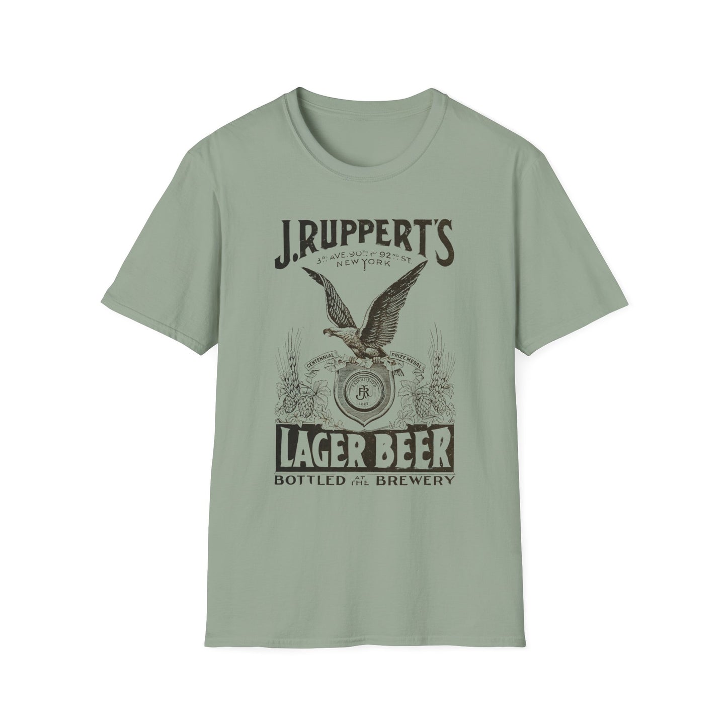 Retro Vintage J Rupperts Brewery T-Shirt - 100% Cotton Classic Fit for Beer Lovers