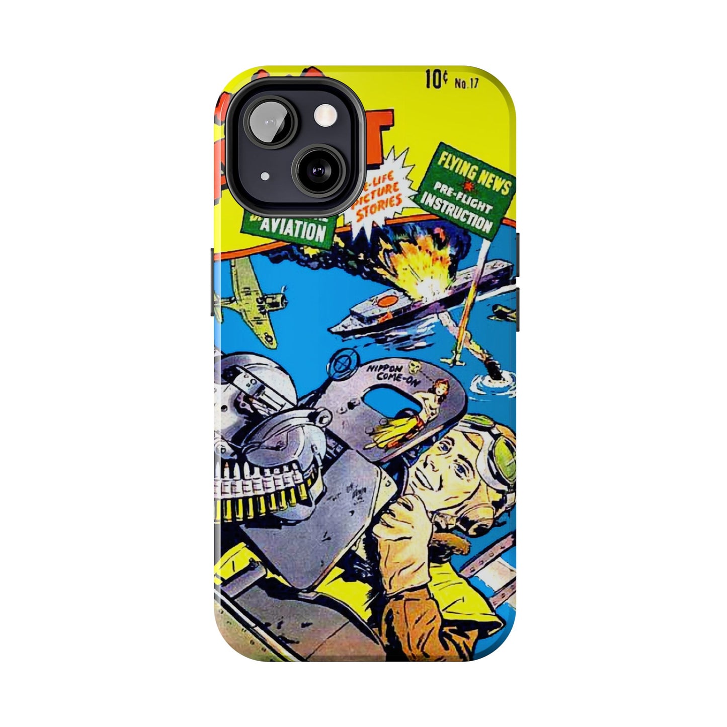 Vintage Comic Art Tough Phone Cases - Old School Male 