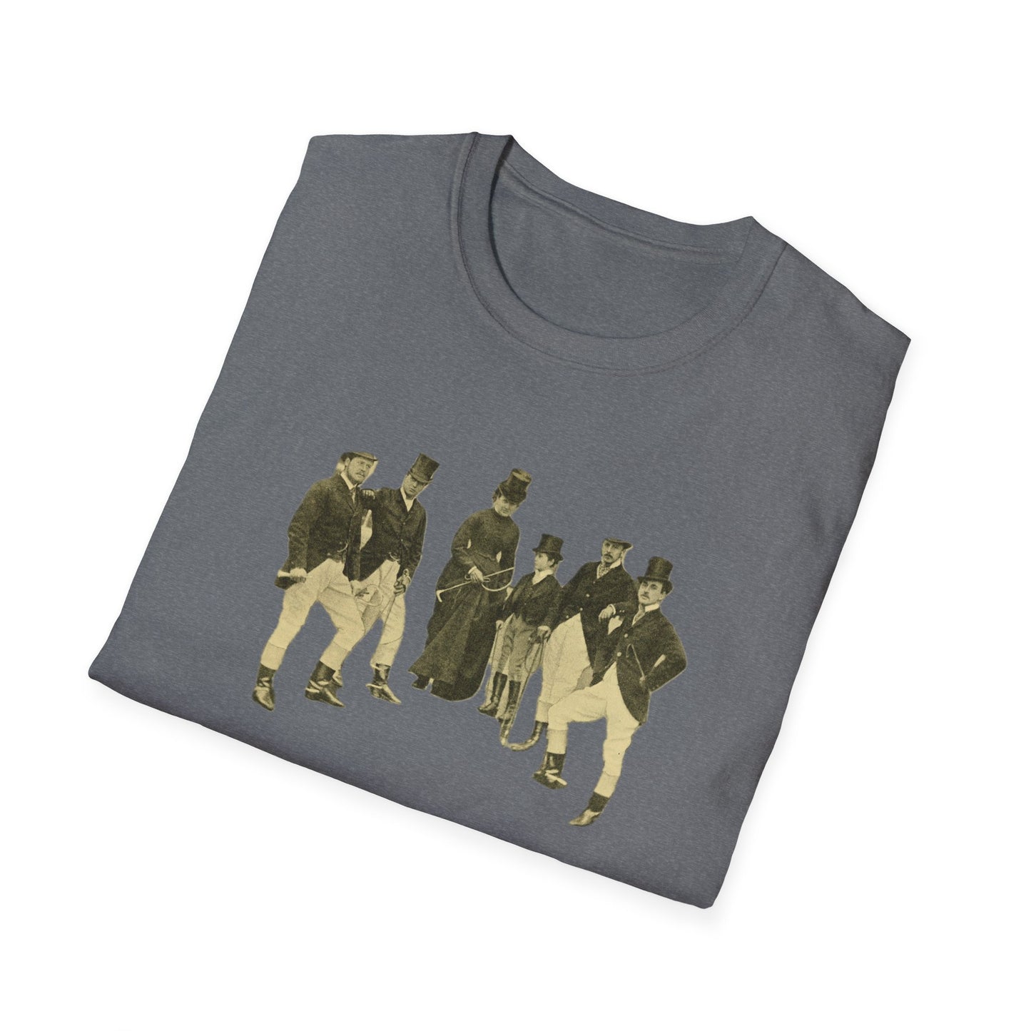 Vintage 19th Century Group Portrait Unisex Softstyle Tee