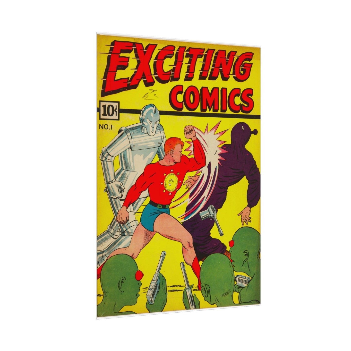 Exciting Comics Rolled Poster Print