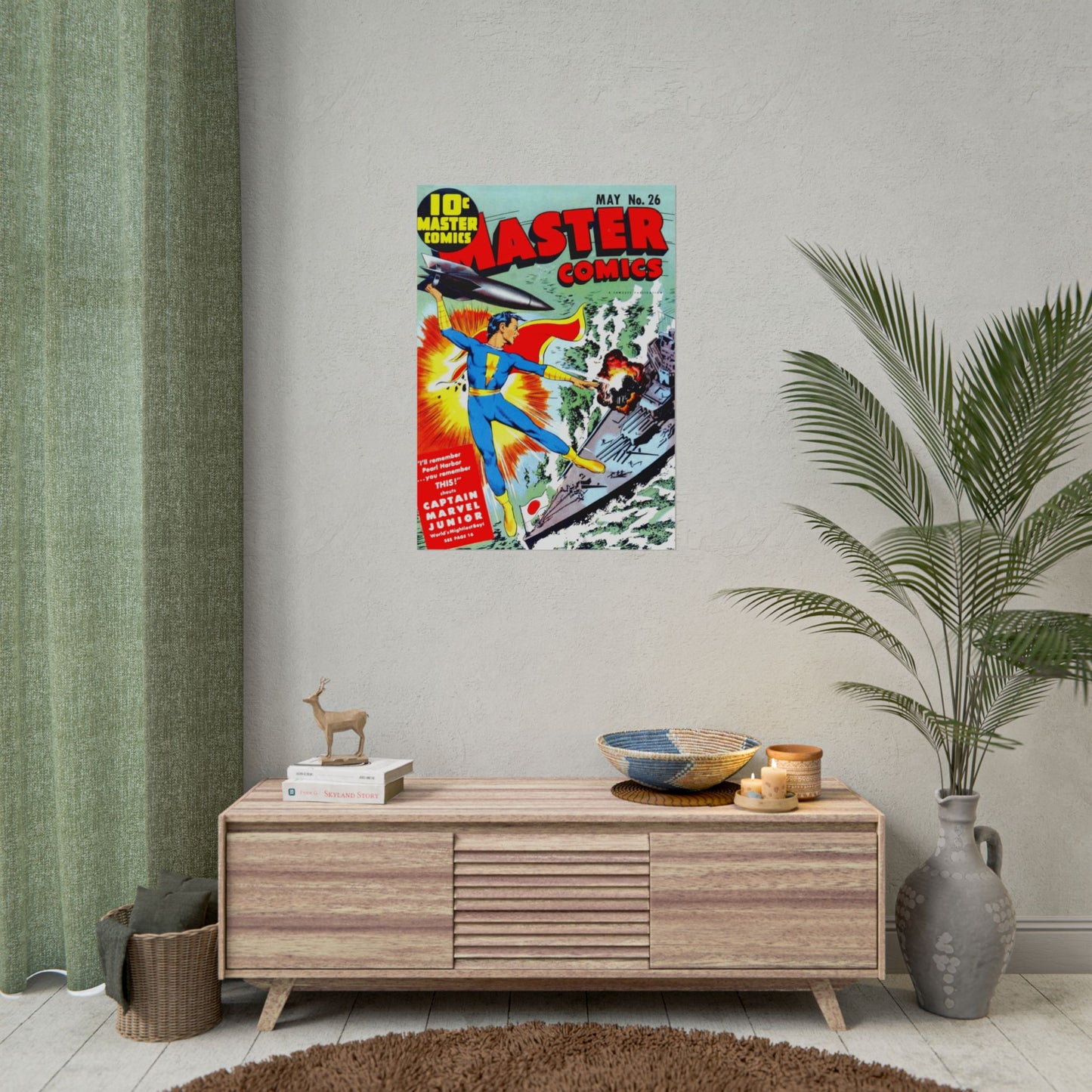 Retro May Number 26 Master Comics Cover Poster Print