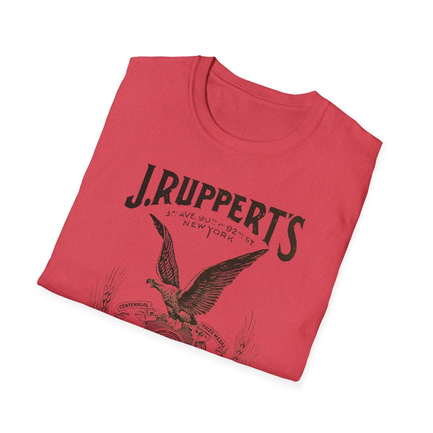 Retro Vintage J Rupperts Brewery T-Shirt - 100% Cotton Classic Fit for Beer Lovers