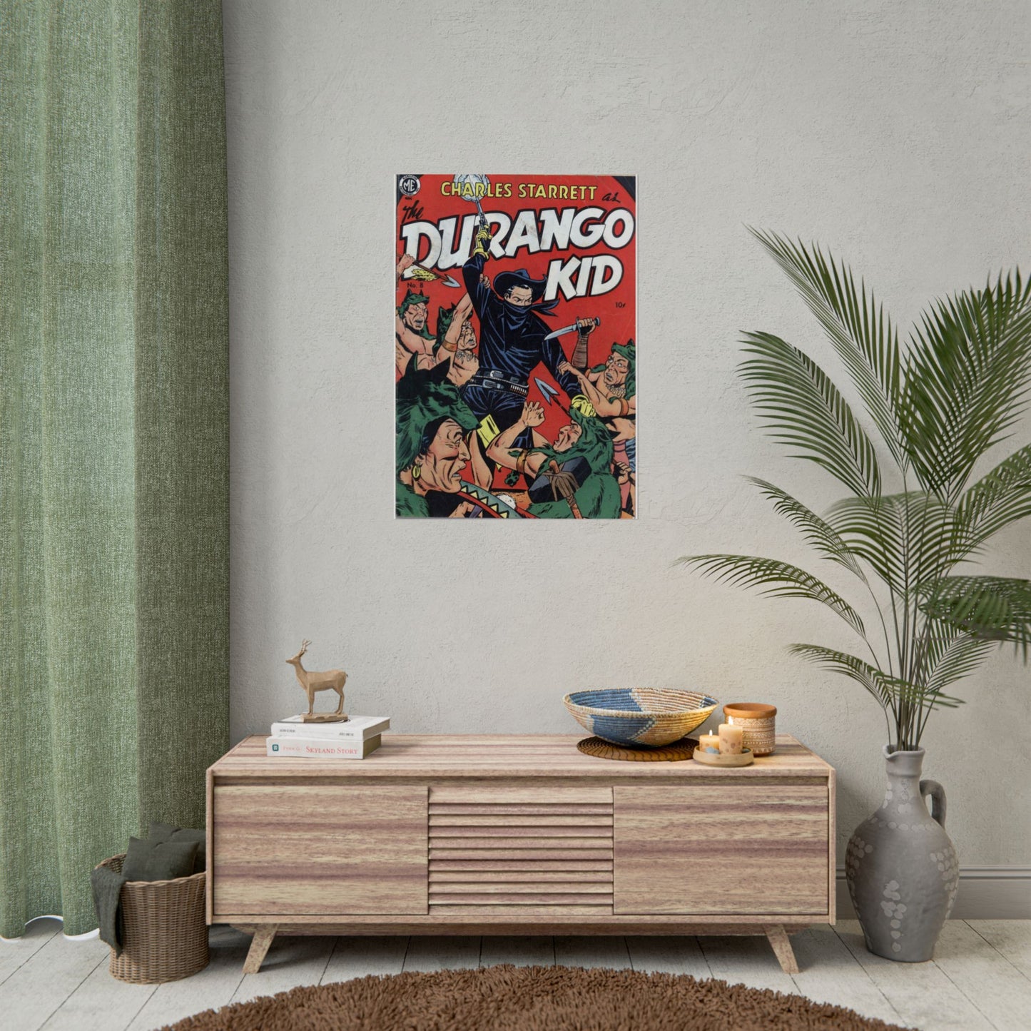 1950s Durango Kid Comic Book Cover Poster Print