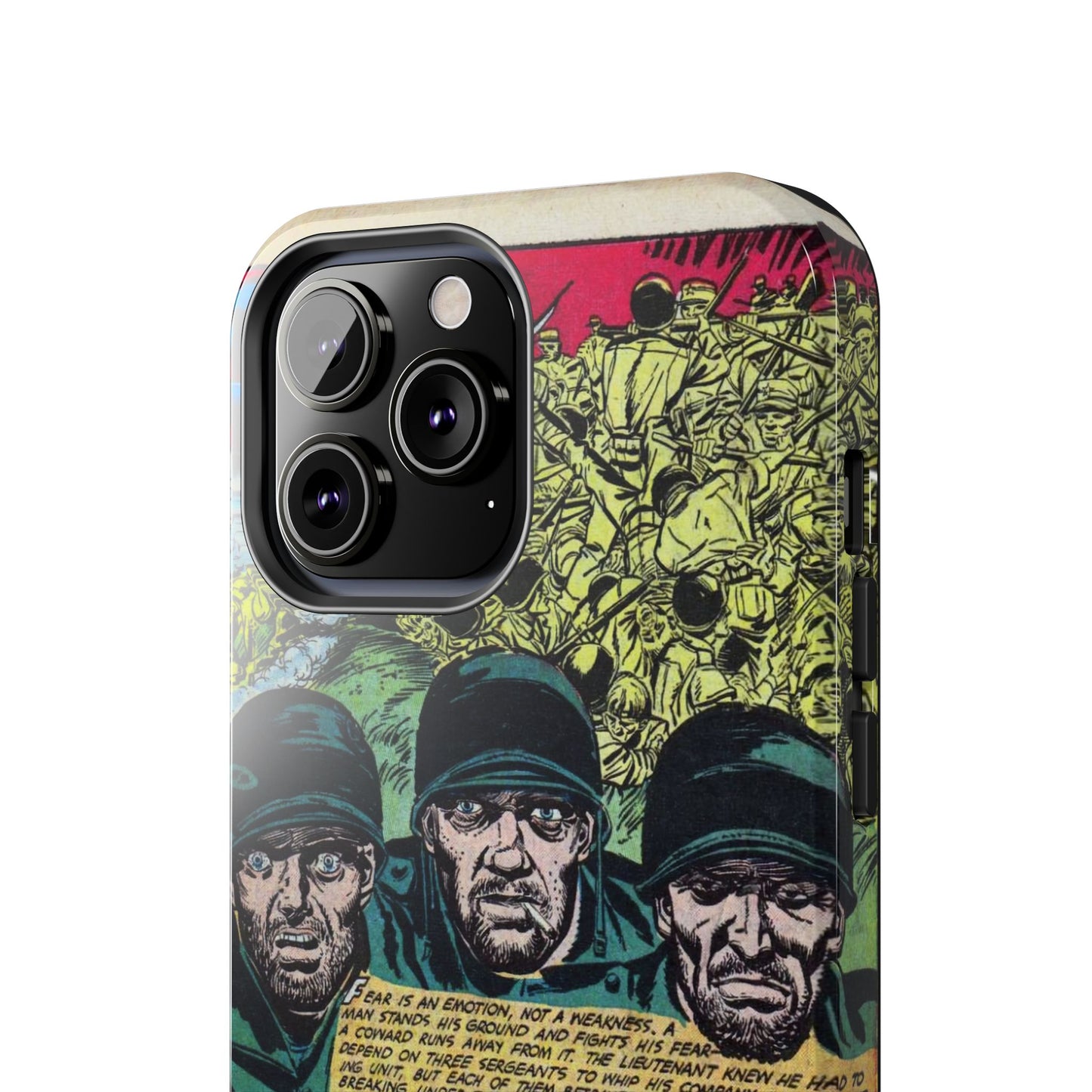 Vintage Military Comic-Inspired Phone Case - Old School Male 