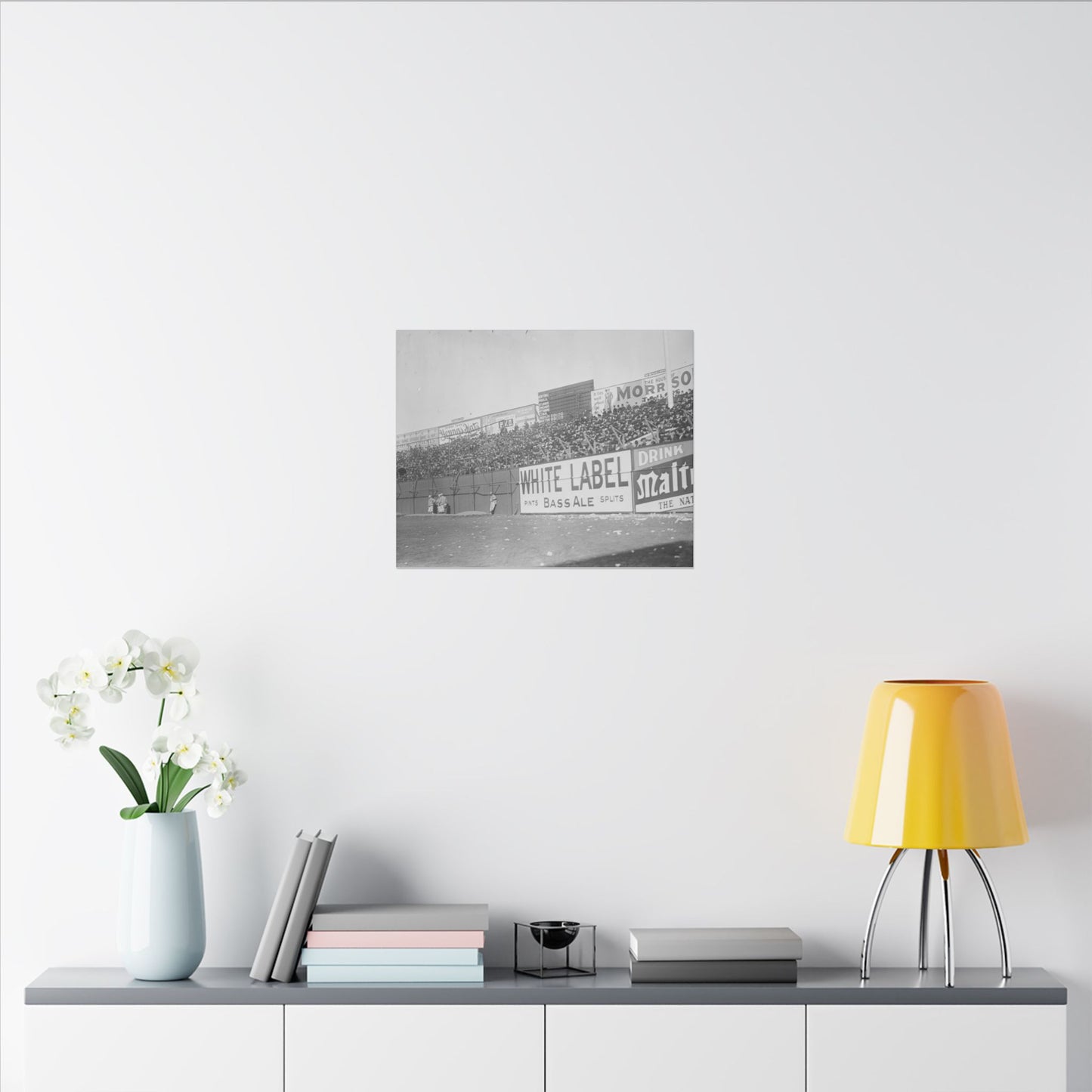 Vintage Bleachers at the Polo Grounds in NYC Canvas Print