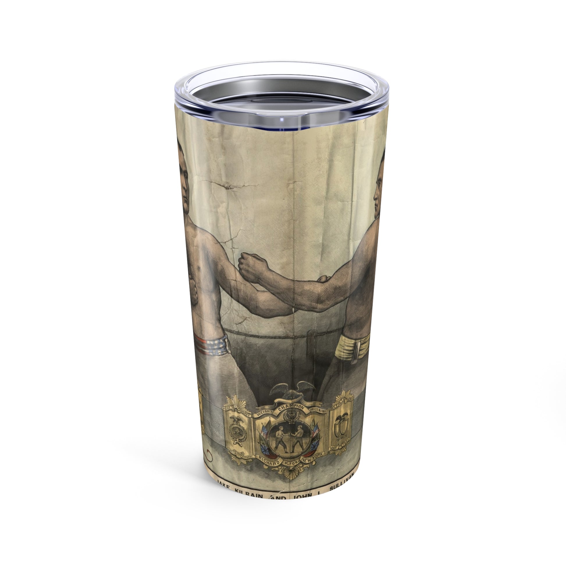 Retro Fighter Insulated Tumbler 20oz - Old School Male 