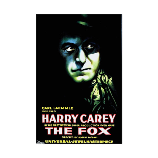 Vintage Harry Carey Fox Film Poster - Classic Hollywood Glamour Art Print, Giclée Quality