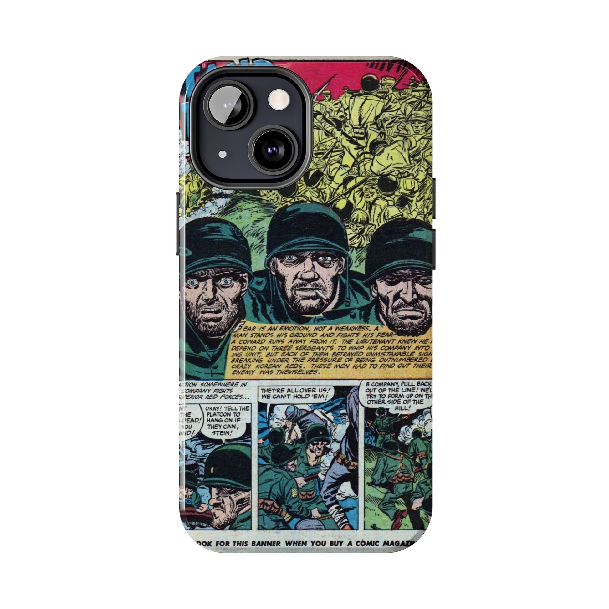 Vintage Military Comic-Inspired Phone Case - Old School Male 