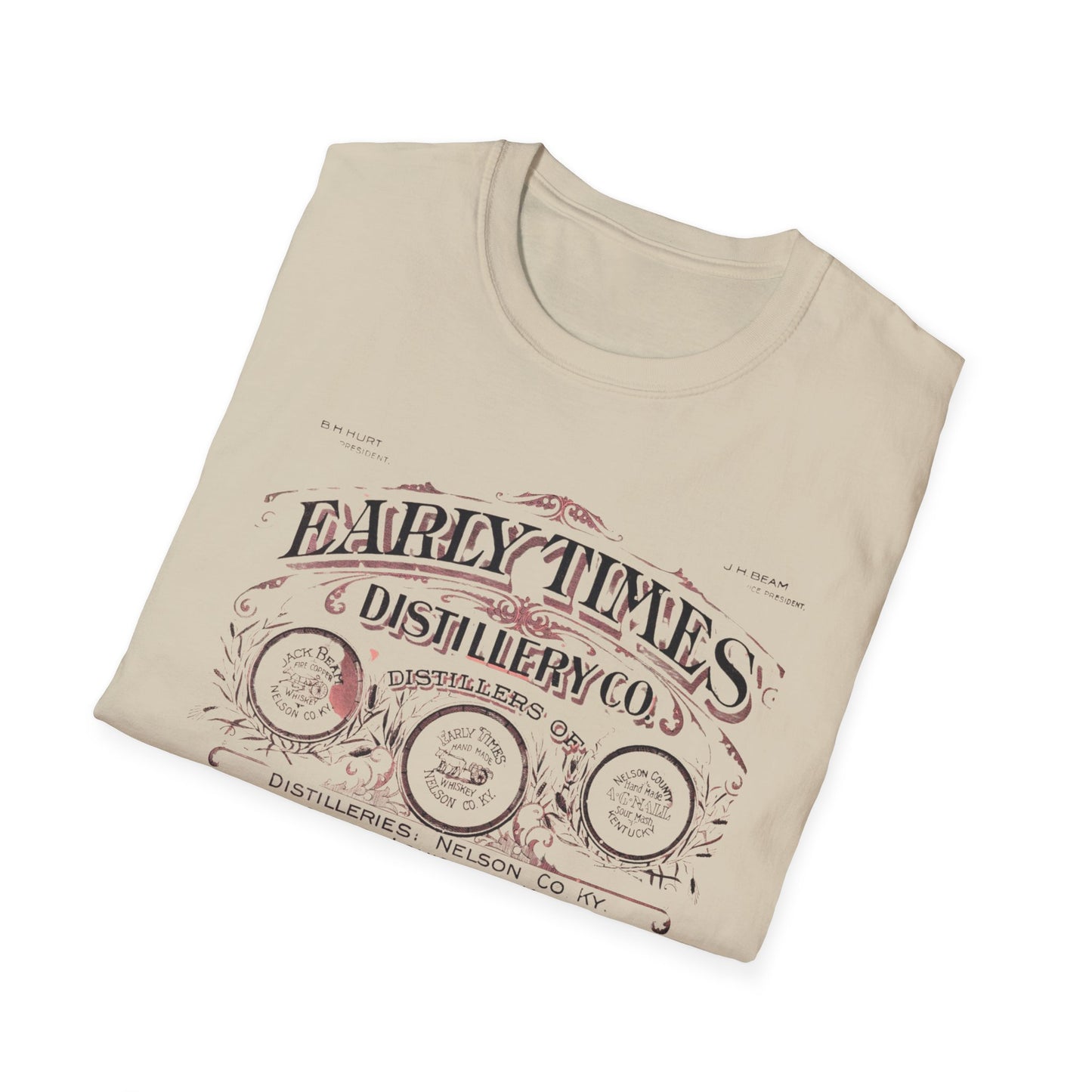 Vintage Early Times Distillery T-Shirt - 100% Cotton, Classic Design, Perfect for Any Occasion