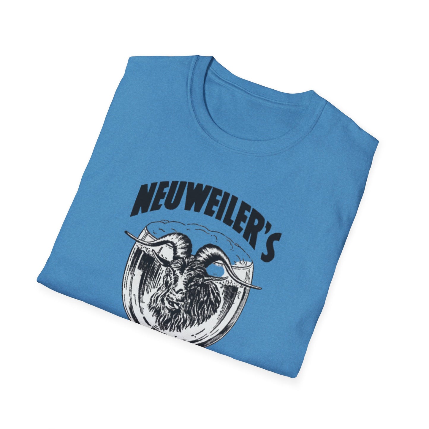 Sip Back and Relax: Vintage Neuweiler's 100% Cotton Bock Beer T-Shirt for Ultimate Chill Vibes