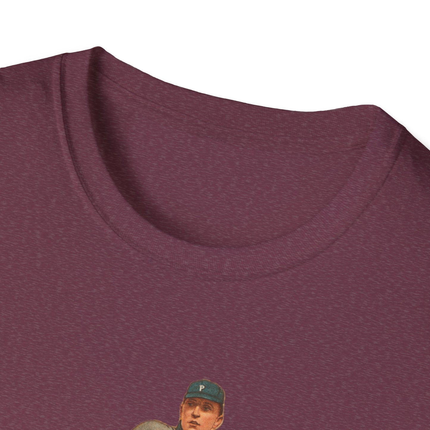 Retro Baseball Player Unisex Softstyle Tee