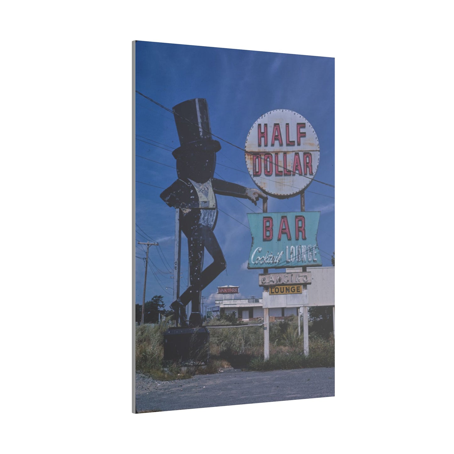 Retro Abandoned Half Dollar Bar Canvas Print