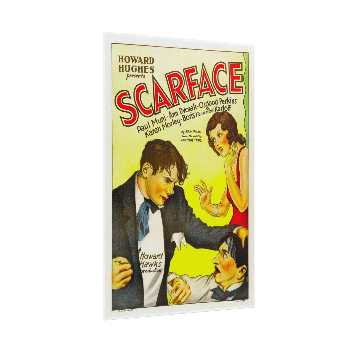 Movie Poster Rolled Posters - Retro Original Scarface Film