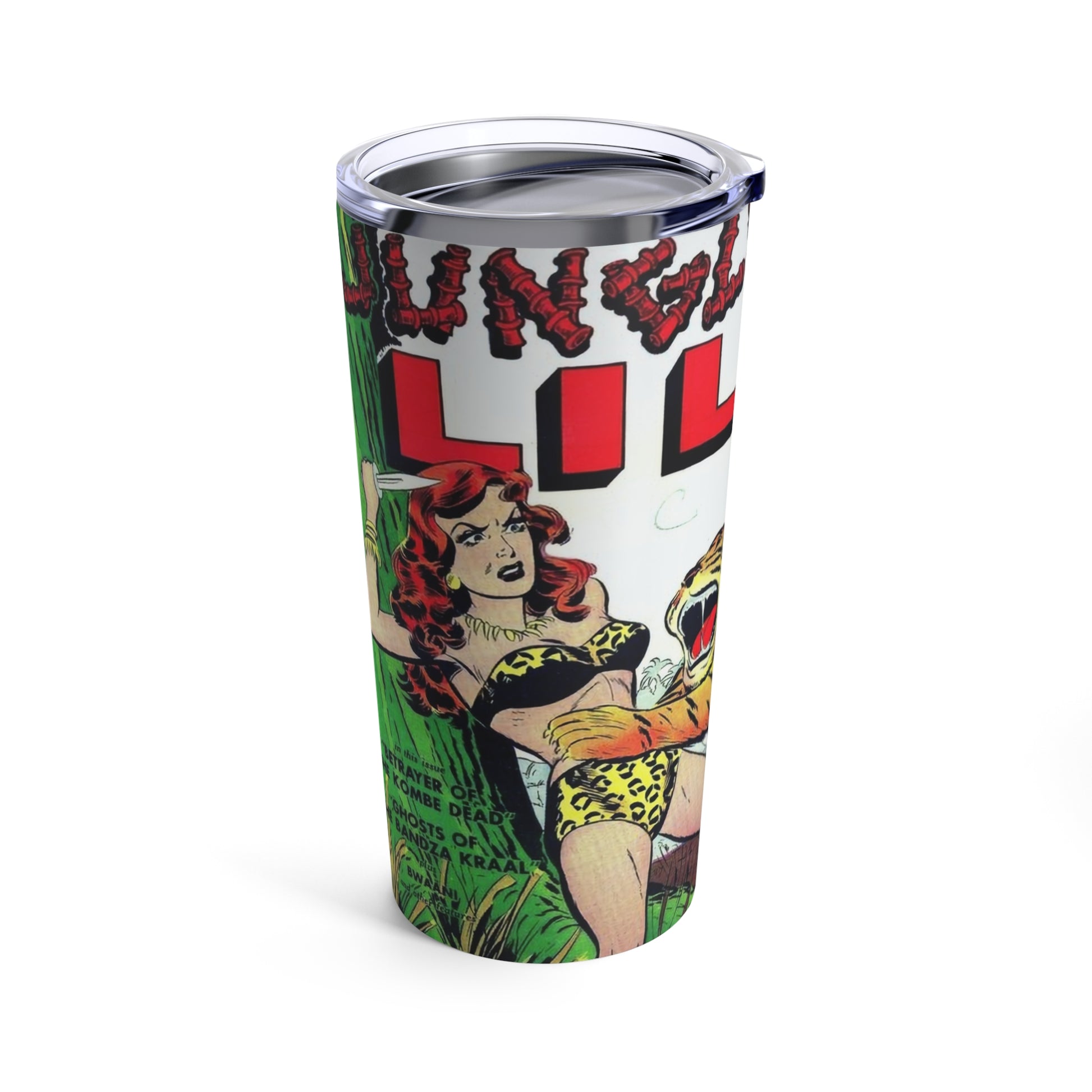 Retro Comic Book Cover Drink Tumbler - Old School Male 