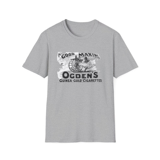 Retro Vintage Ogden's Cigarette Ad T-Shirt - 100% Cotton, Classic Fit, Perfect for Themed Events